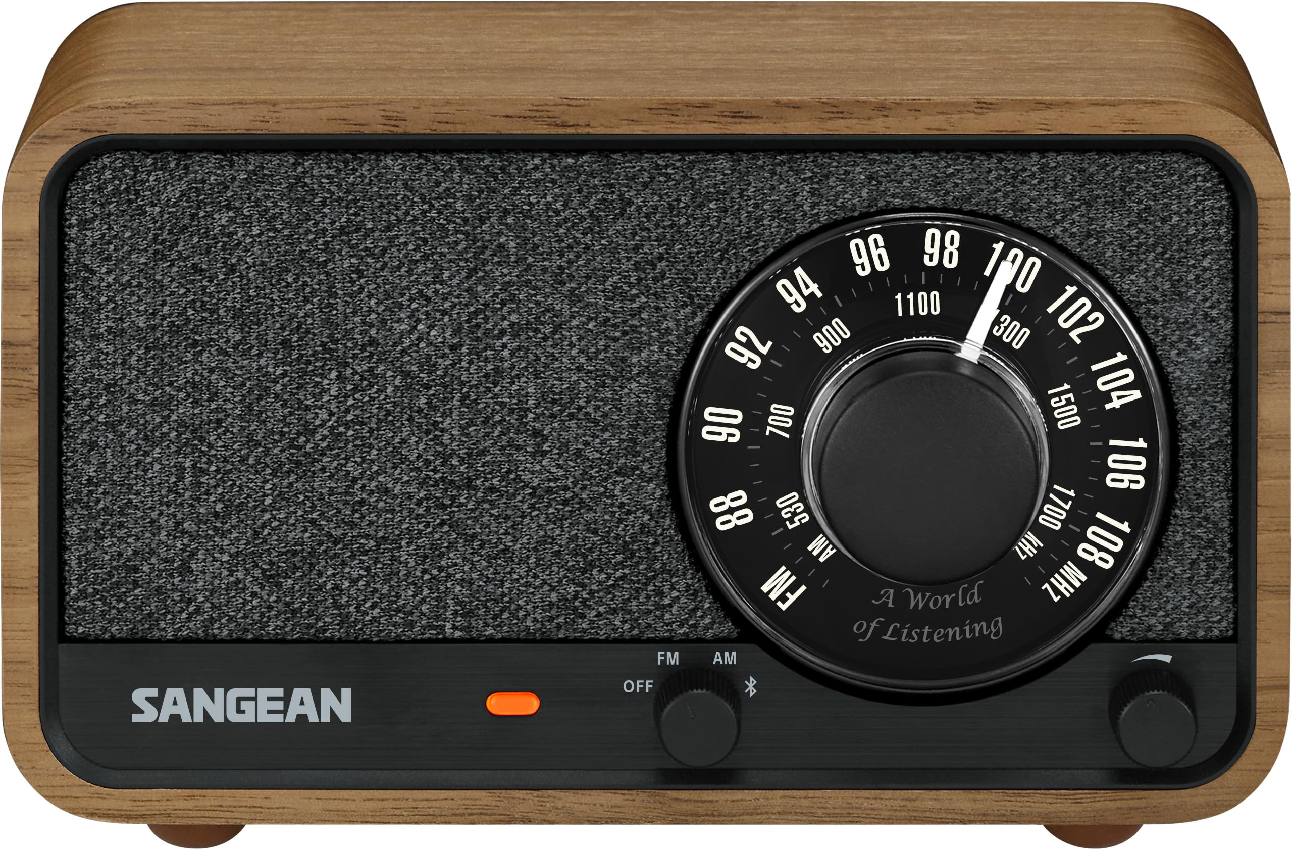 Amazon.com: Sangean WR-8 Retro Wooden AM/FM Bluetooth Speaker – 54
